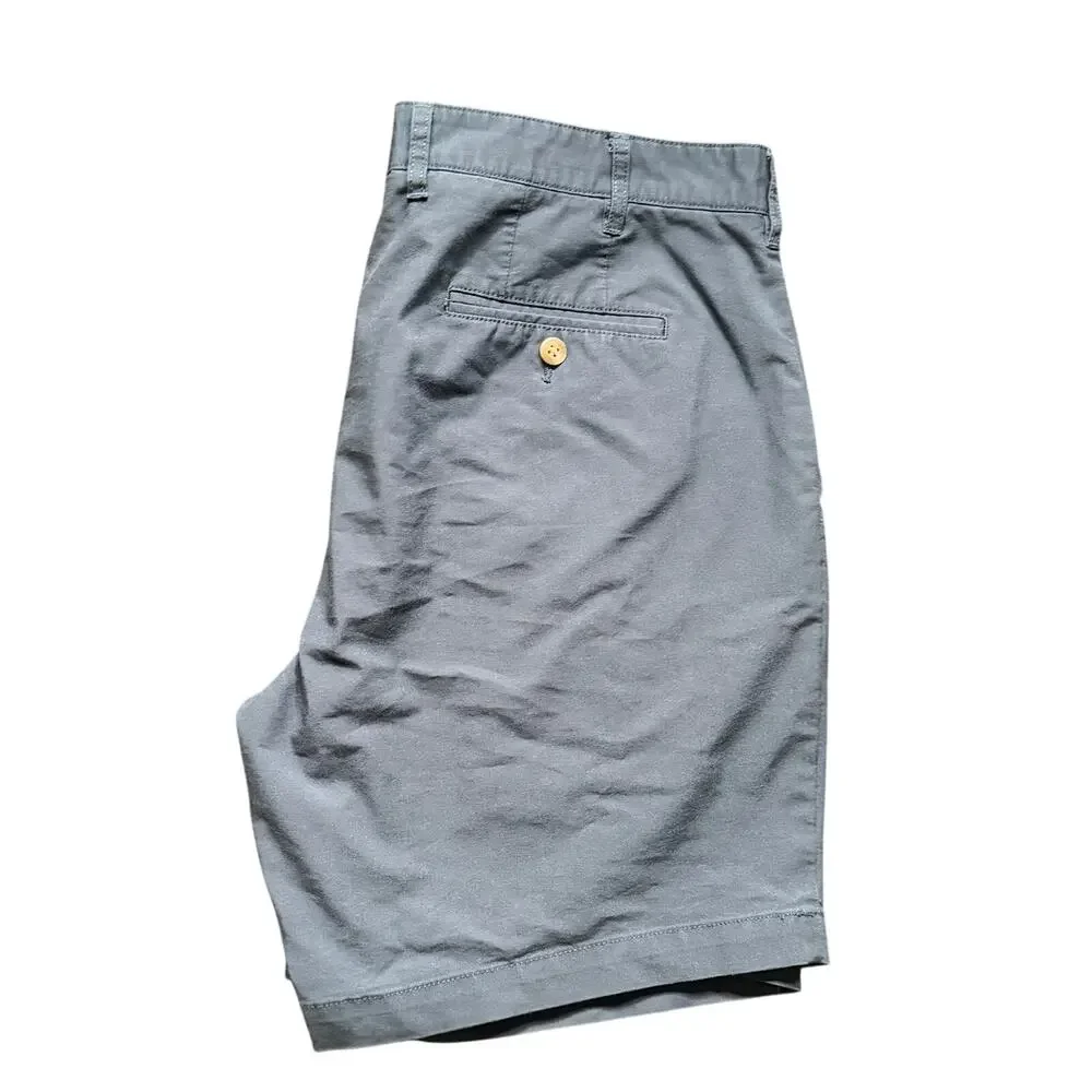 Peter‎ Millar Men's Chino Golf Shorts Slate Blue Casual Twill Comfort Stretch 35